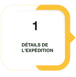 Etape 1 - Détails de l'expédition