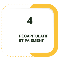 Etape 4 - Récapitulatif et paiement