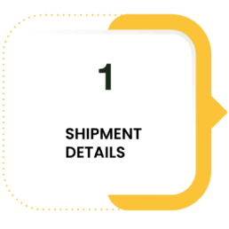 Step 1 details of shipment