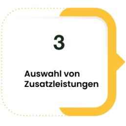 Moviiu Kunsttransporte Schritt 2 Auswahl von Zusatzleistungen