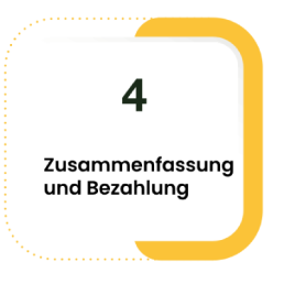 Moviiu Kunsttransporte Schritt 4 Zusammenfassung und Bezahlung