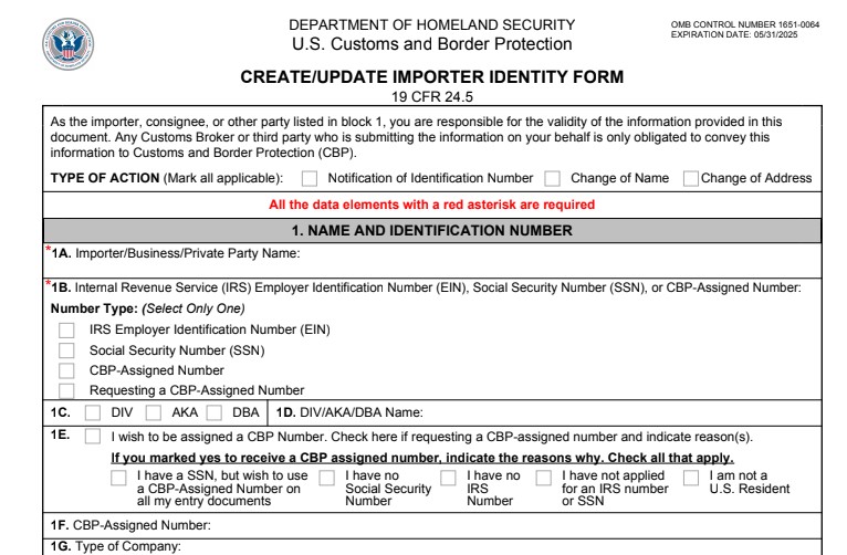 cbp form